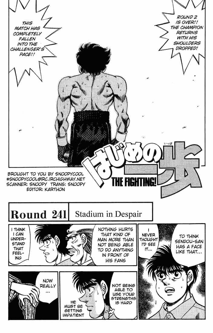 Hajime no Ippo: Fighting Spirit, Chapter 241 image 01